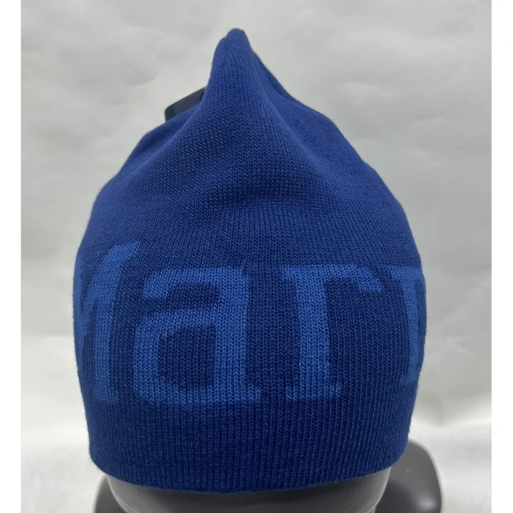 Marmot Unisex Size OS Navy Blue Polyester Summit Beanie Hat New (J6)